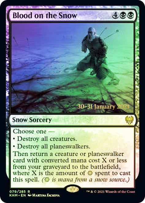 Blood on the Snow [Kaldheim Prerelease Promos] | Jomio and Rueliete's Cards and Comics
