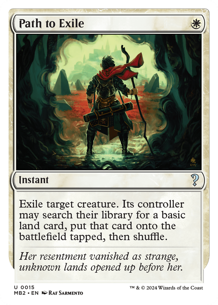 Path to Exile (White Border) [Mystery Booster 2] | Jomio and Rueliete's Cards and Comics