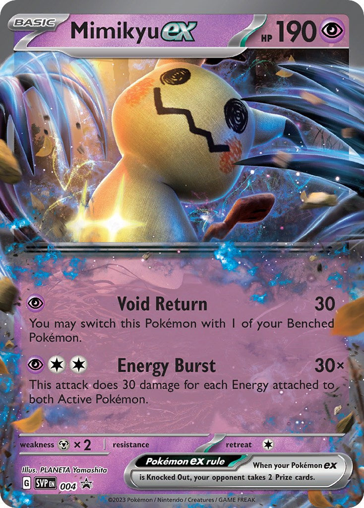Mimikyu ex (004) [Scarlet & Violet: Black Star Promos] | Jomio and Rueliete's Cards and Comics