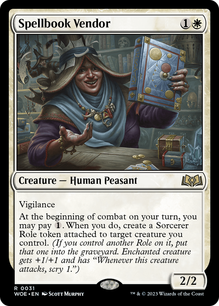 Spellbook Vendor [Wilds of Eldraine] | Jomio and Rueliete's Cards and Comics