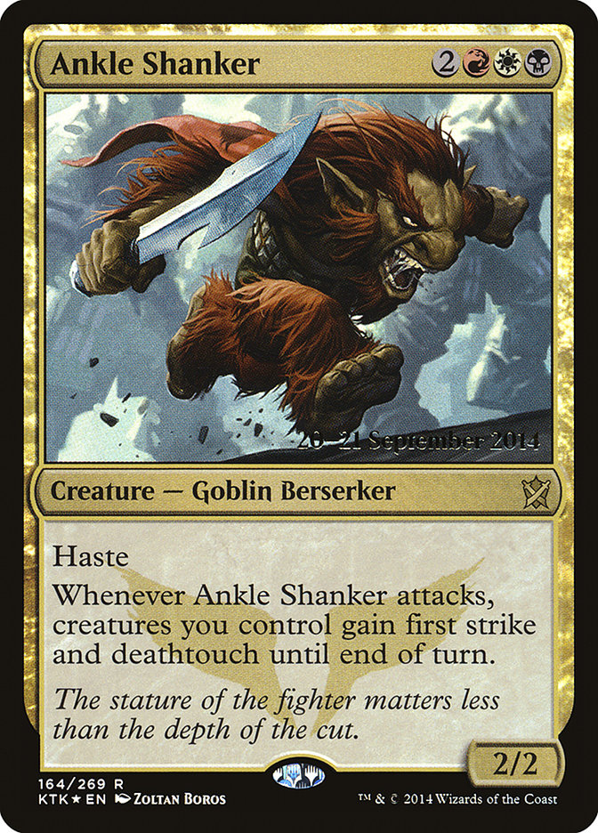 Ankle Shanker [Khans of Tarkir Prerelease Promos] | Jomio and Rueliete's Cards and Comics