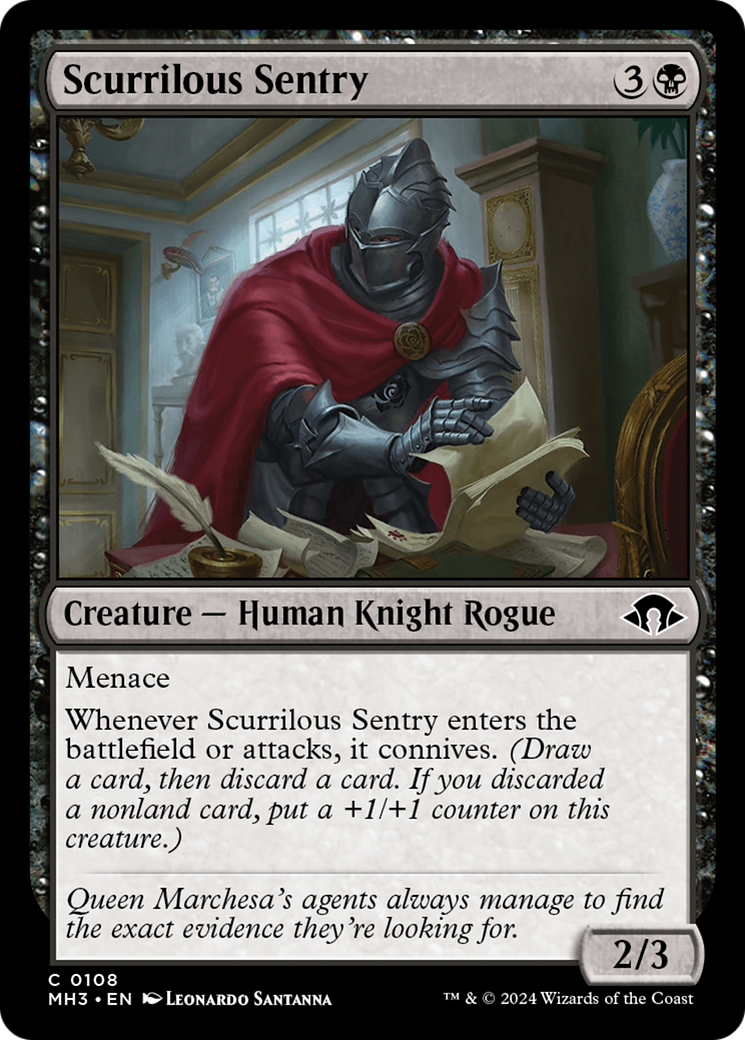 Scurrilous Sentry [Modern Horizons 3] | Jomio and Rueliete's Cards and Comics