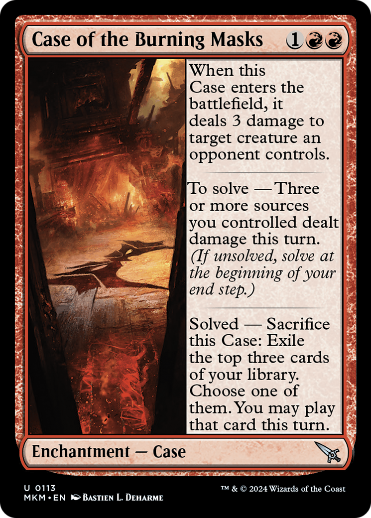 Case of the Burning Masks [Murders at Karlov Manor] | Jomio and Rueliete's Cards and Comics