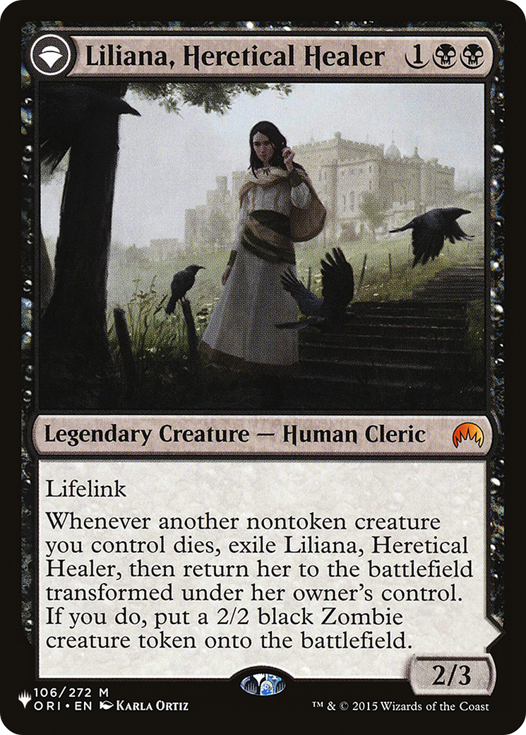 Liliana, Heretical Healer // Liliana, Defiant Necromancer [Secret Lair: From Cute to Brute] | Jomio and Rueliete's Cards and Comics