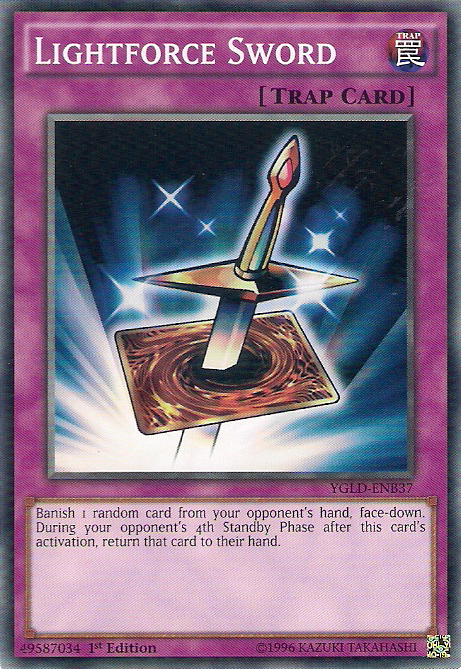 Lightforce Sword [YGLD-ENB37] Common | Jomio and Rueliete's Cards and Comics