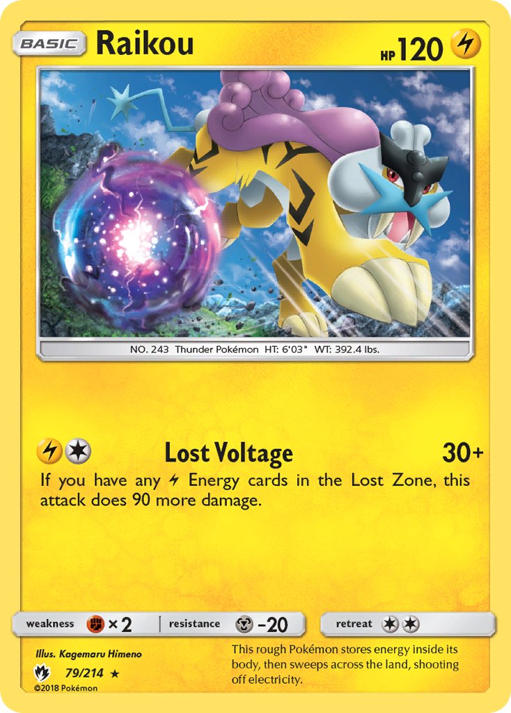 Raikou (79/214) [Sun & Moon: Lost Thunder] | Jomio and Rueliete's Cards and Comics