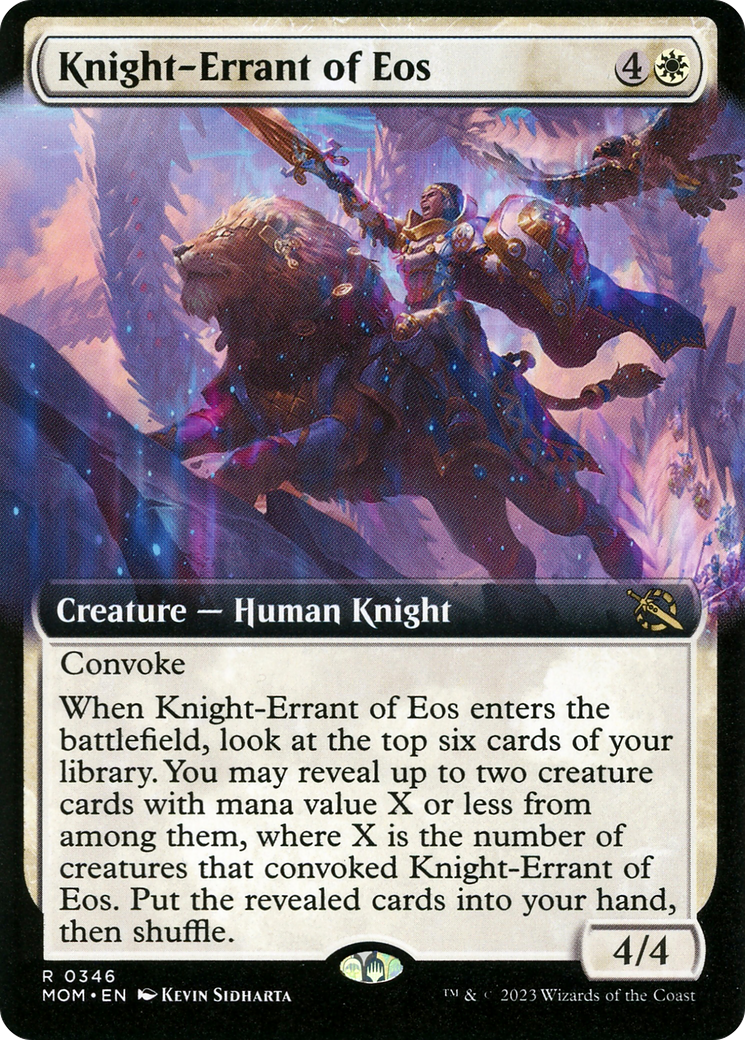 Knight-Errant of Eos (Extended Art) [March of the Machine] | Jomio and Rueliete's Cards and Comics