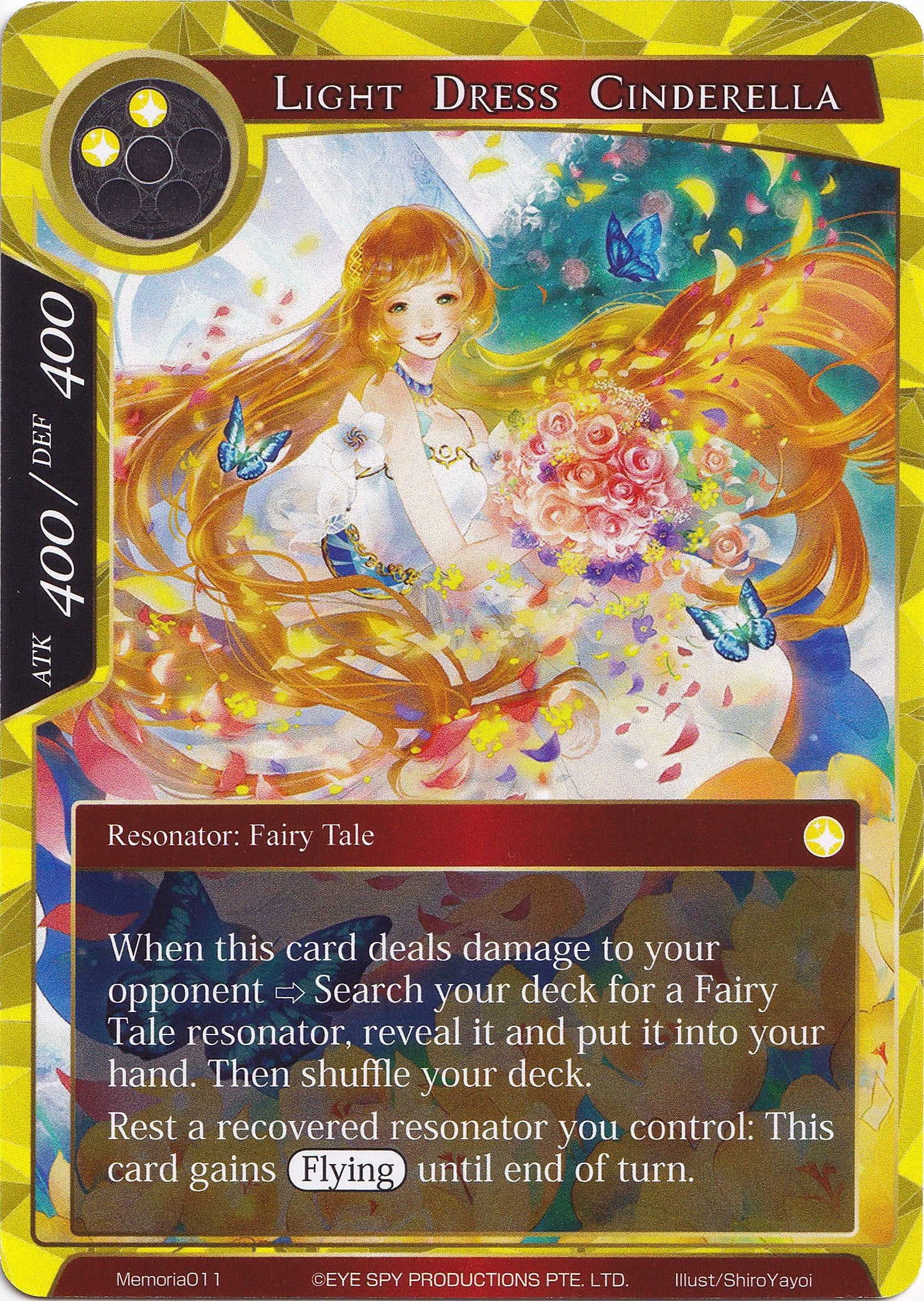 Light Dress Cinderella (Memoria011) [Alice Origin Memoria Cards] | Jomio and Rueliete's Cards and Comics
