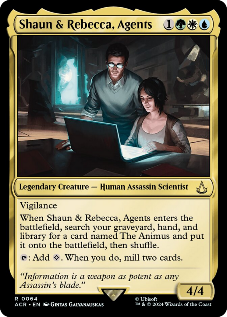 Shaun & Rebecca, Agents [Assassin's Creed] | Jomio and Rueliete's Cards and Comics