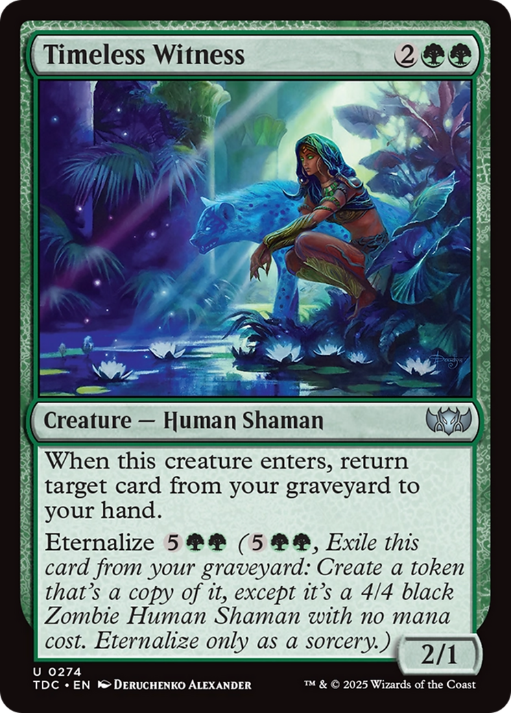Timeless Witness [Tarkir: Dragonstorm Commander] | Jomio and Rueliete's Cards and Comics
