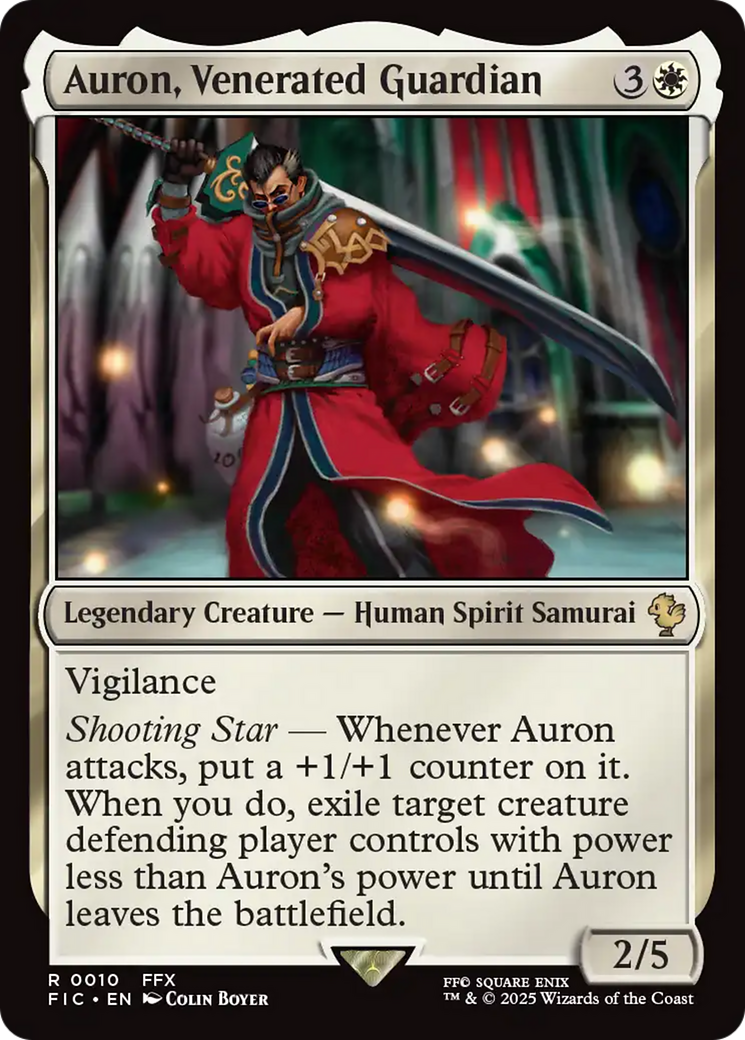 Auron, Venerated Guardian [FINAL FANTASY Commander] | Jomio and Rueliete's Cards and Comics