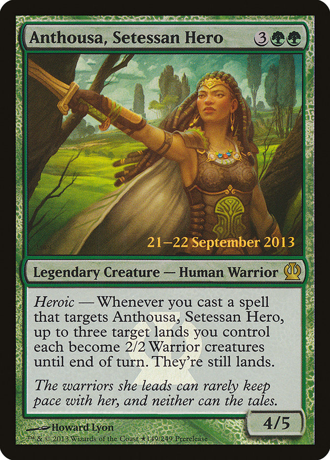 Anthousa, Setessan Hero [Theros Prerelease Promos] | Jomio and Rueliete's Cards and Comics