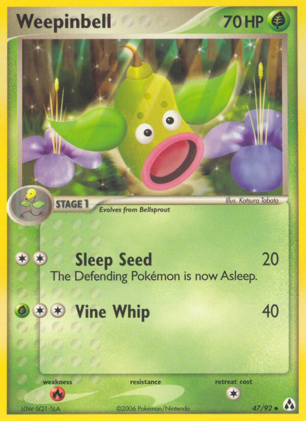 Weepinbell (47/92) [EX: Legend Maker] | Jomio and Rueliete's Cards and Comics