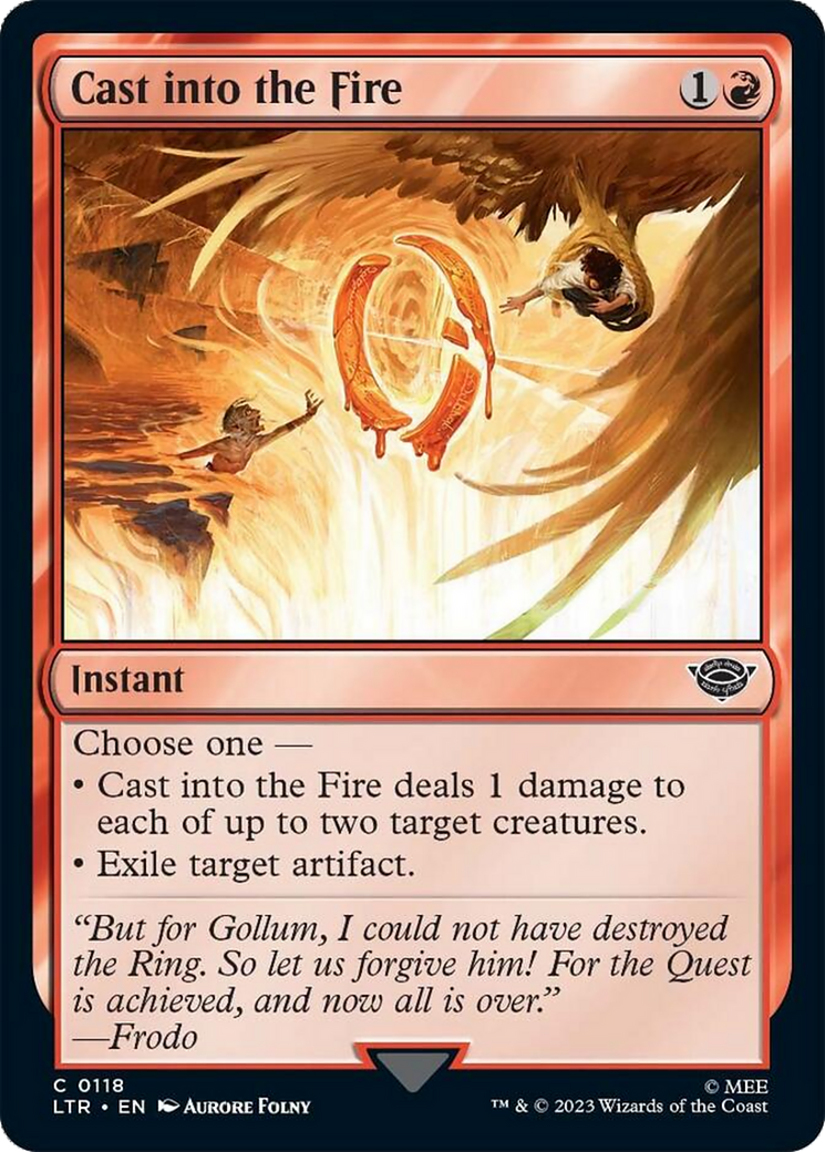 Cast into the Fire [The Lord of the Rings: Tales of Middle-Earth] | Jomio and Rueliete's Cards and Comics