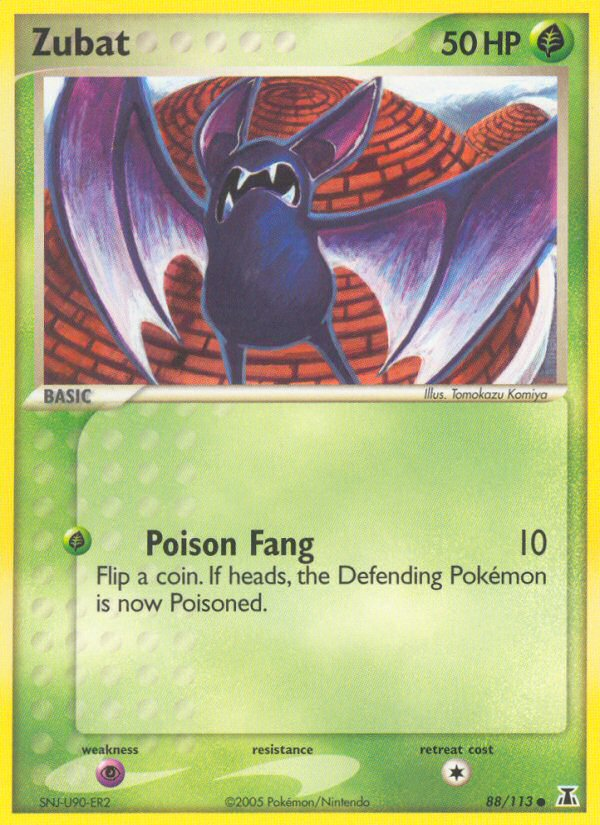 Zubat (88/113) [EX: Delta Species] | Jomio and Rueliete's Cards and Comics