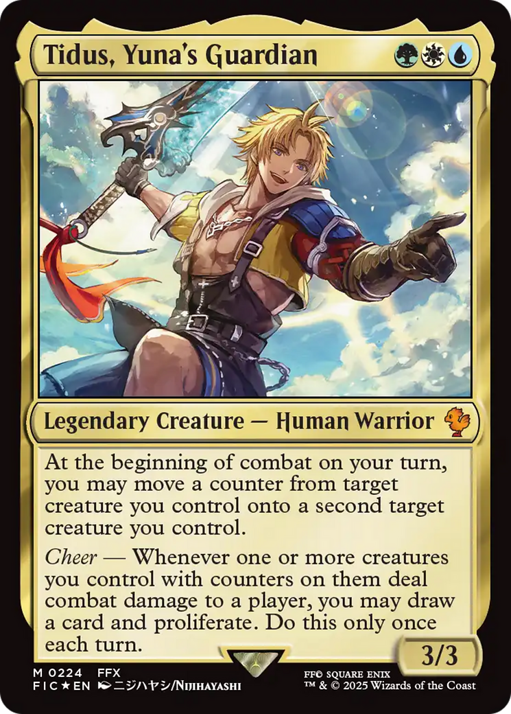 Tidus, Yuna's Guardian (Surge Foil) [FINAL FANTASY Commander] | Jomio and Rueliete's Cards and Comics