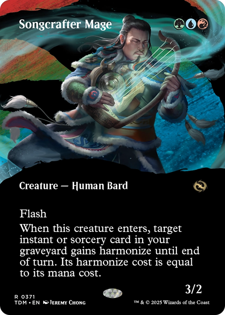 Songcrafter Mage (Borderless) [Tarkir: Dragonstorm] | Jomio and Rueliete's Cards and Comics