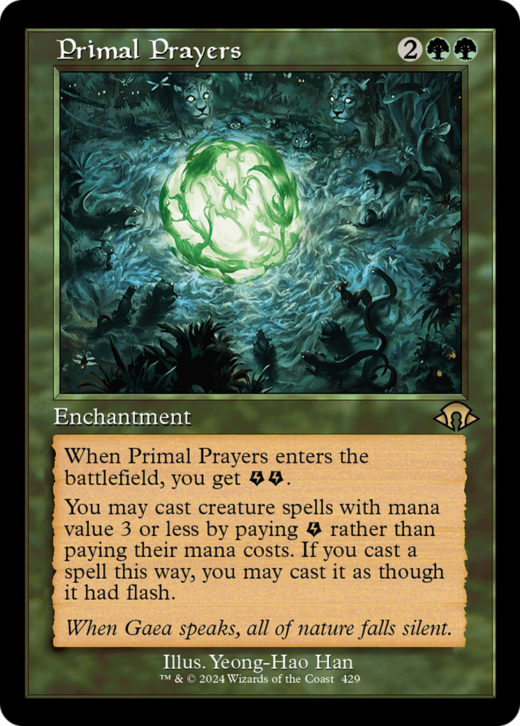 Primal Prayers (Retro) [Modern Horizons 3] | Jomio and Rueliete's Cards and Comics