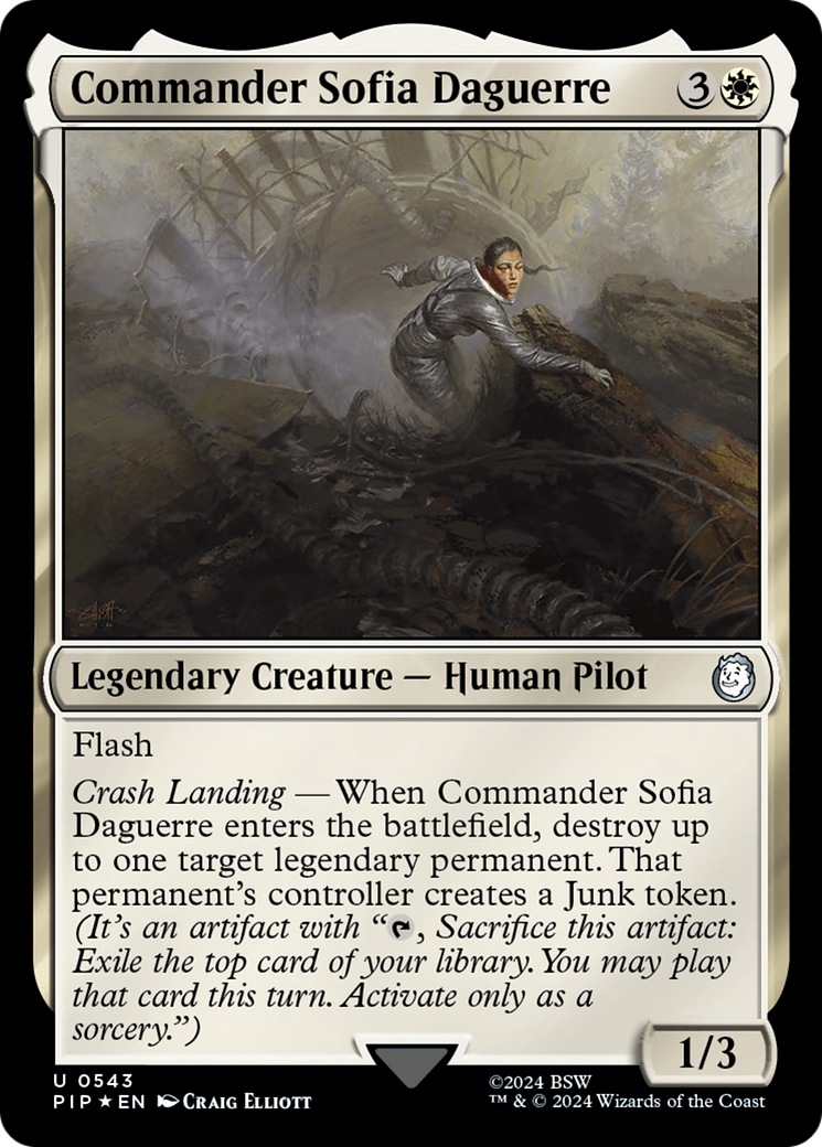 Commander Sofia Daguerre (Surge Foil) [Fallout] | Jomio and Rueliete's Cards and Comics