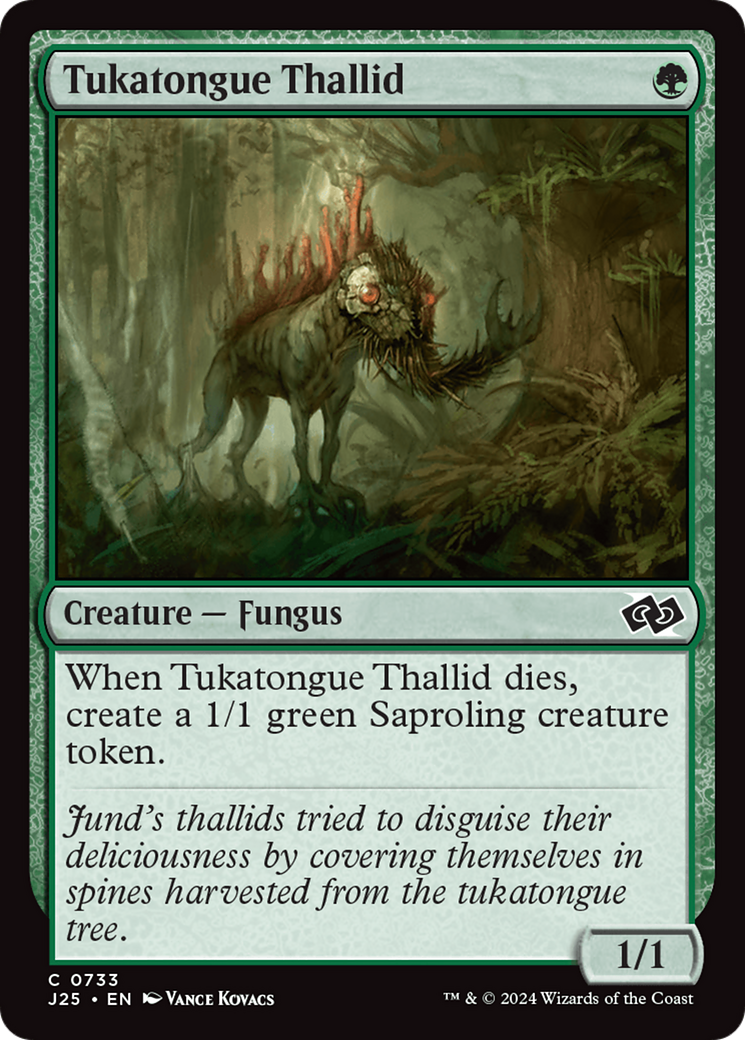 Tukatongue Thallid [Foundations Jumpstart] | Jomio and Rueliete's Cards and Comics