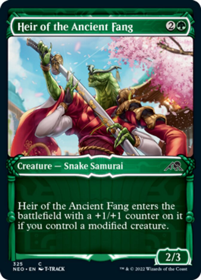 Heir of the Ancient Fang (Showcase Samurai) [Kamigawa: Neon Dynasty] | Jomio and Rueliete's Cards and Comics