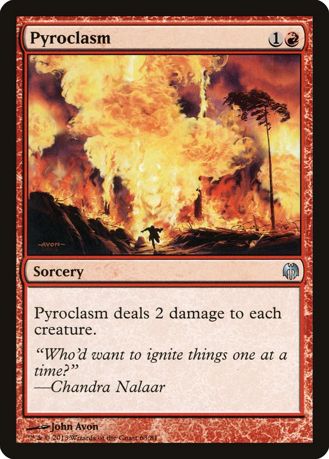 Pyroclasm [Duel Decks: Heroes vs. Monsters] | Jomio and Rueliete's Cards and Comics
