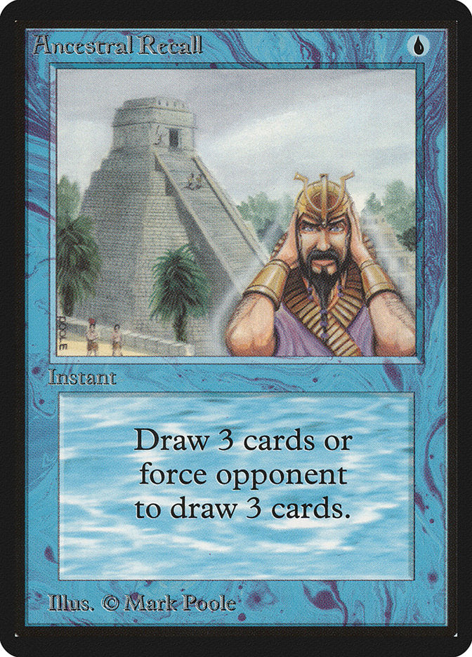 Ancestral Recall [Beta Edition] | Jomio and Rueliete's Cards and Comics