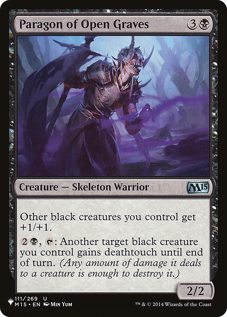 Paragon of Open Graves [The List] | Jomio and Rueliete's Cards and Comics