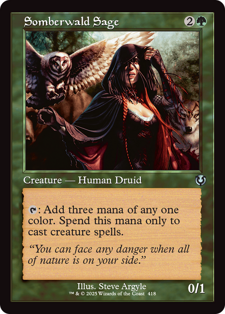 Somberwald Sage (Retro Frame) [Innistrad Remastered] | Jomio and Rueliete's Cards and Comics