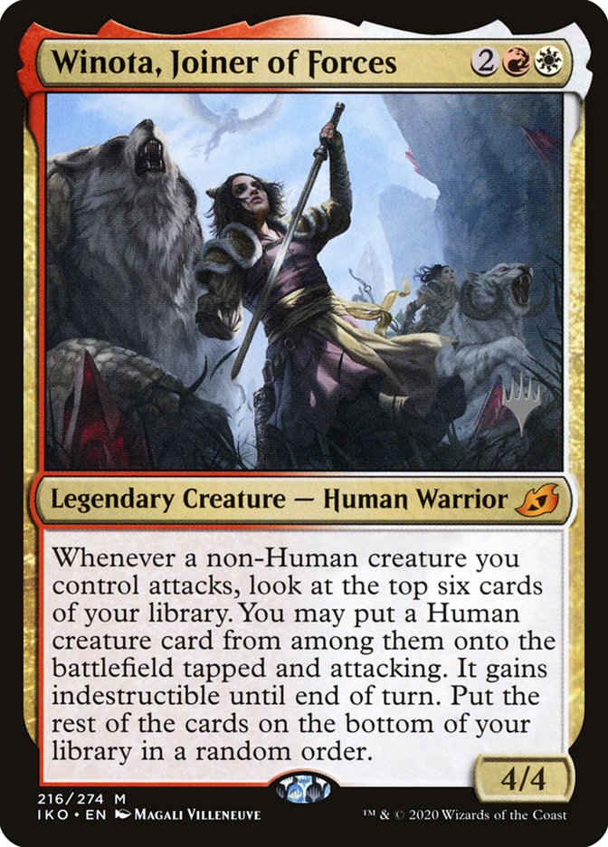 Winota, Joiner of Forces (Promo Pack) [Ikoria: Lair of Behemoths Promos] | Jomio and Rueliete's Cards and Comics