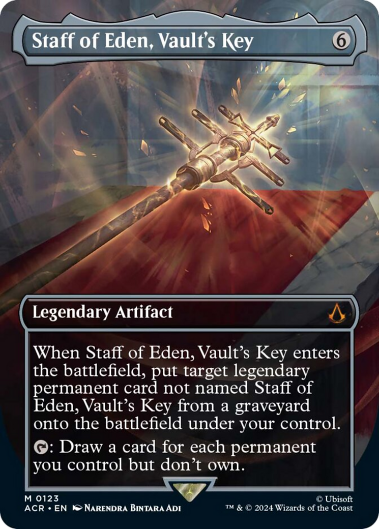 Staff of Eden, Vault's Key (Borderless) [Assassin's Creed] | Jomio and Rueliete's Cards and Comics