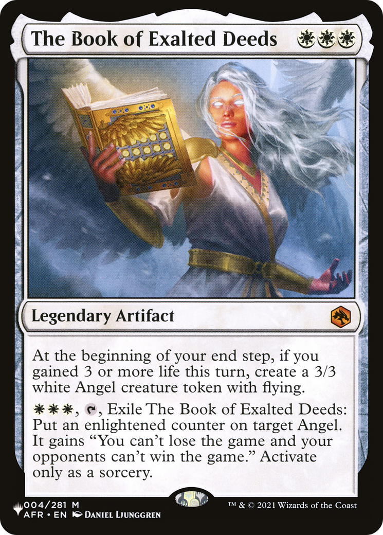 The Book of Exalted Deeds [Secret Lair: Angels] | Jomio and Rueliete's Cards and Comics