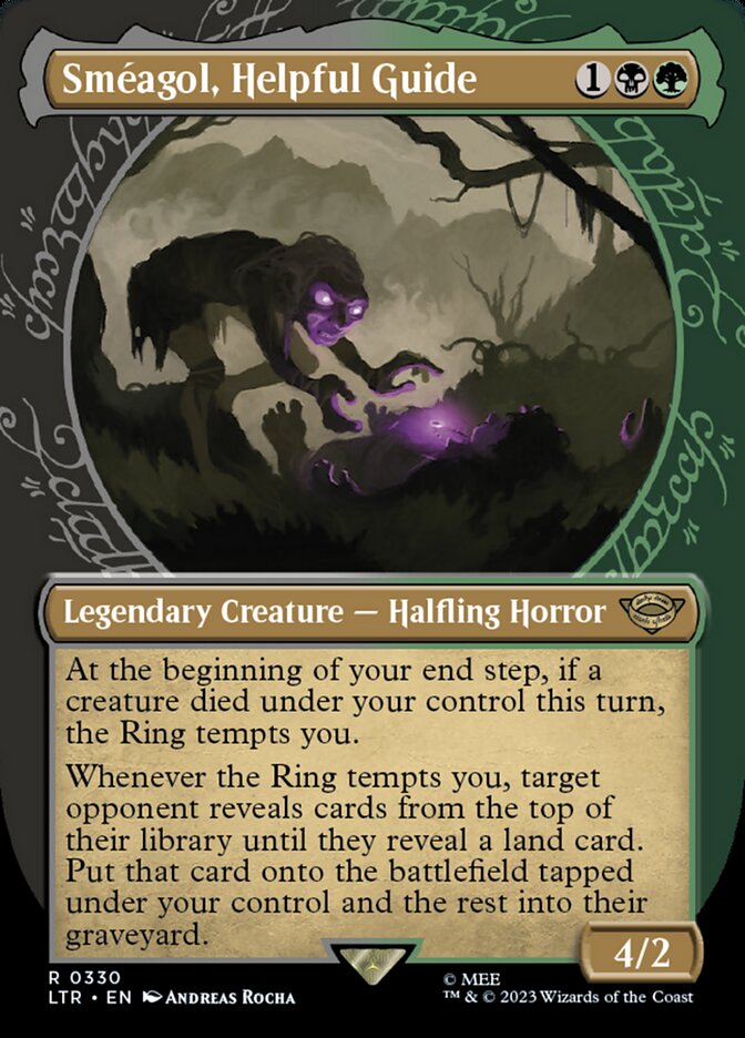 Smeagol, Helpful Guide (Showcase Ring Frame) [The Lord of the Rings: Tales of Middle-Earth] | Jomio and Rueliete's Cards and Comics