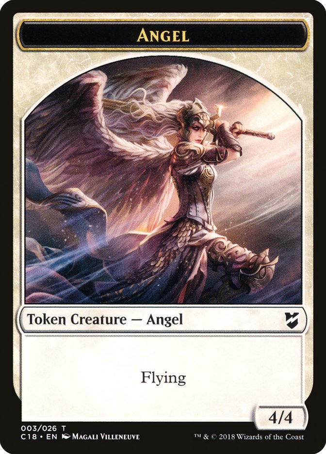 Angel Token [Commander 2018 Tokens] | Jomio and Rueliete's Cards and Comics