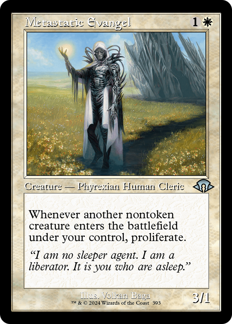Metastatic Evangel (Retro) [Modern Horizons 3] | Jomio and Rueliete's Cards and Comics