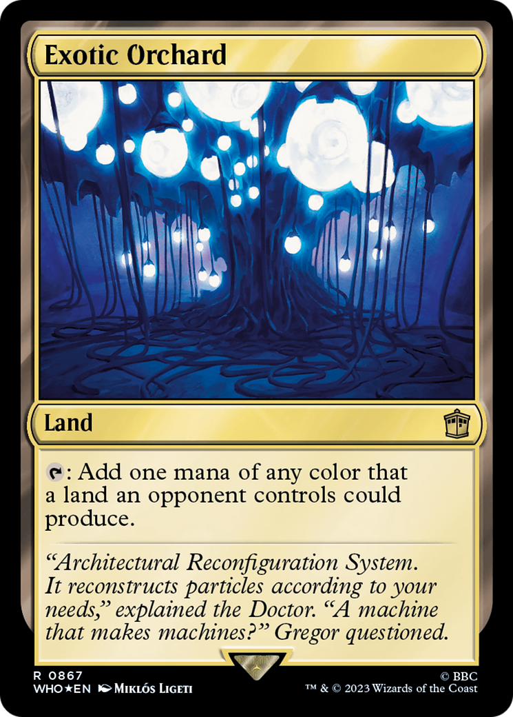 Exotic Orchard (Surge Foil) [Doctor Who] | Jomio and Rueliete's Cards and Comics