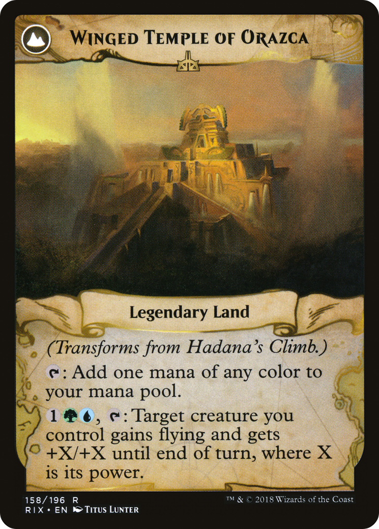 Hadana's Climb // Winged Temple of Orazca [Secret Lair: From Cute to Brute] | Jomio and Rueliete's Cards and Comics