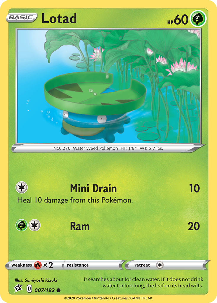 Lotad (007/192) [Sword & Shield: Rebel Clash] | Jomio and Rueliete's Cards and Comics