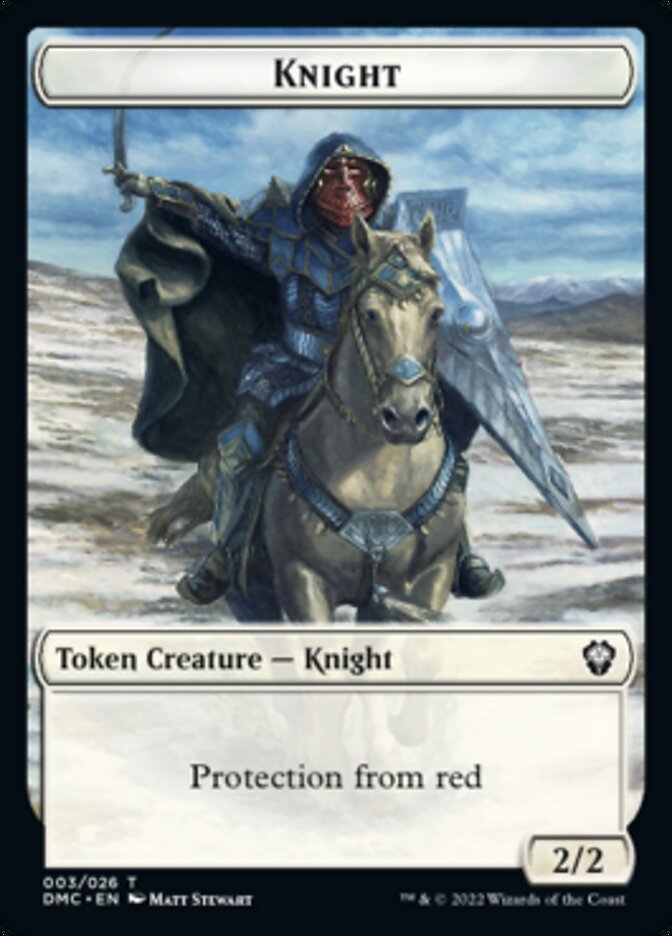 Soldier // Knight Double-Sided Token [Dominaria United Tokens] | Jomio and Rueliete's Cards and Comics