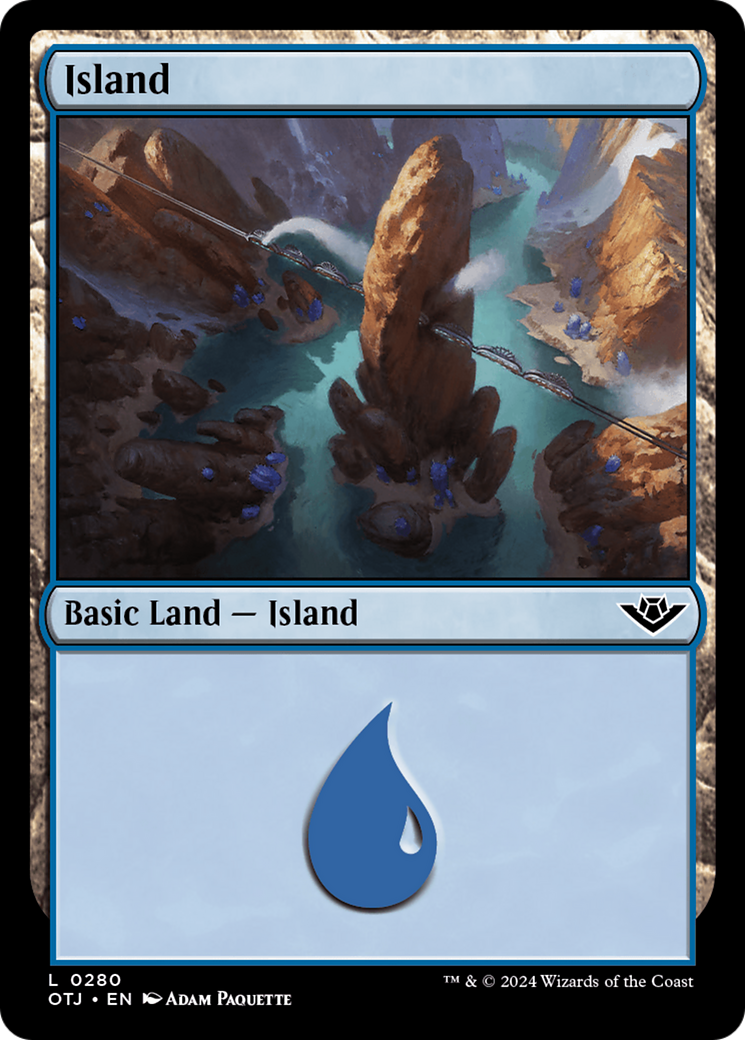Island (0280) [Outlaws of Thunder Junction] | Jomio and Rueliete's Cards and Comics