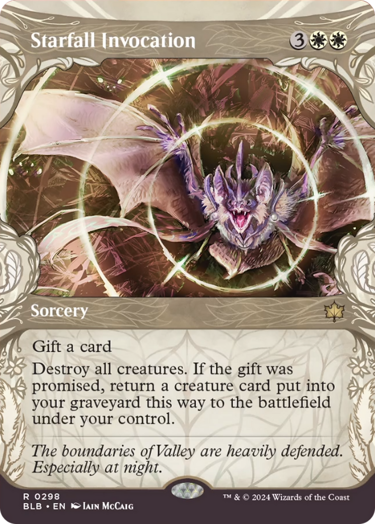 Starfall Invocation (Showcase) [Bloomburrow] | Jomio and Rueliete's Cards and Comics