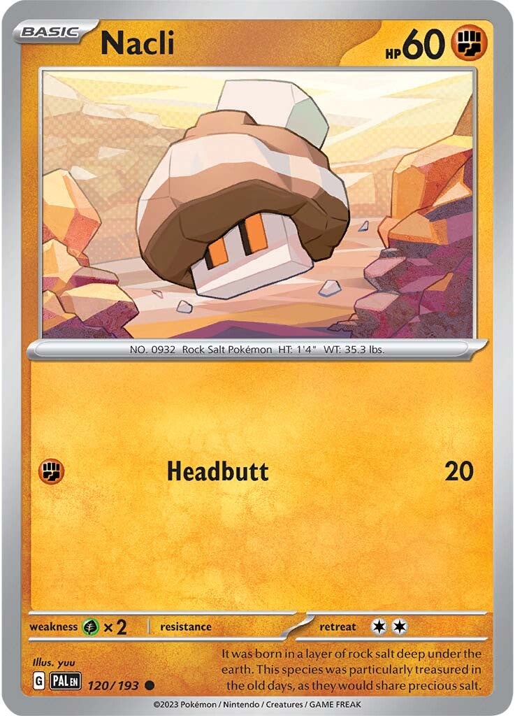 Nacli (120/193) [Scarlet & Violet: Paldea Evolved] | Jomio and Rueliete's Cards and Comics
