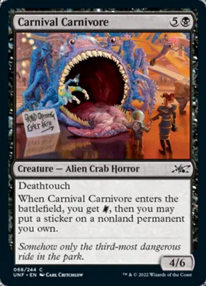 Carnival Carnivore [Unfinity] | Jomio and Rueliete's Cards and Comics