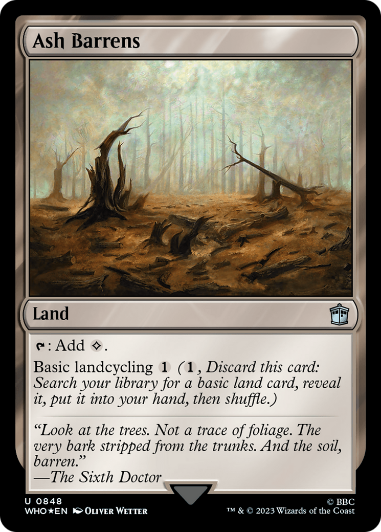 Ash Barrens (Surge Foil) [Doctor Who] | Jomio and Rueliete's Cards and Comics