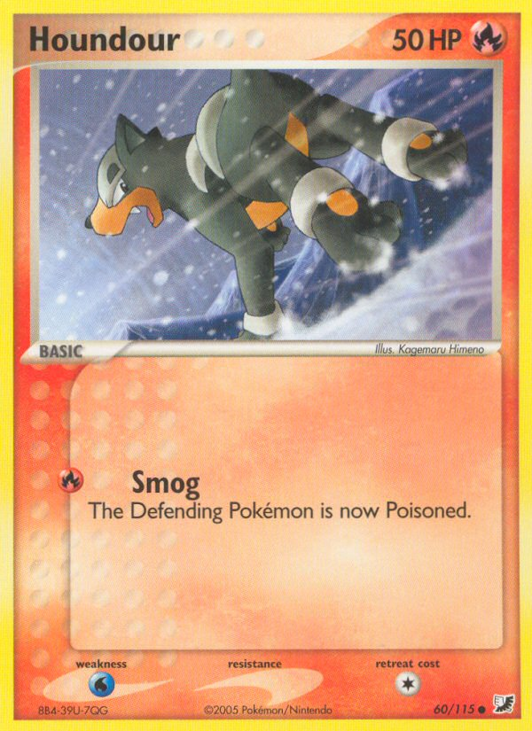 Houndour (60/115) [EX: Unseen Forces] | Jomio and Rueliete's Cards and Comics