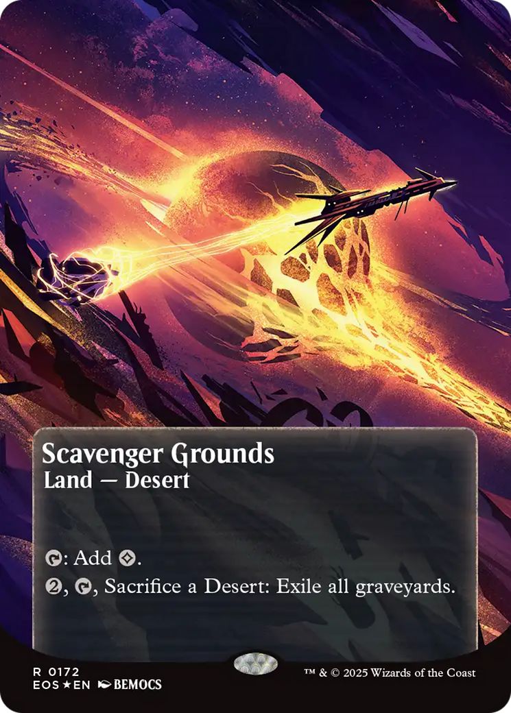 Scavenger Grounds (0172) (Borderless) (Galaxy Foil) [Edge of Eternities: Stellar Sights] | Jomio and Rueliete's Cards and Comics