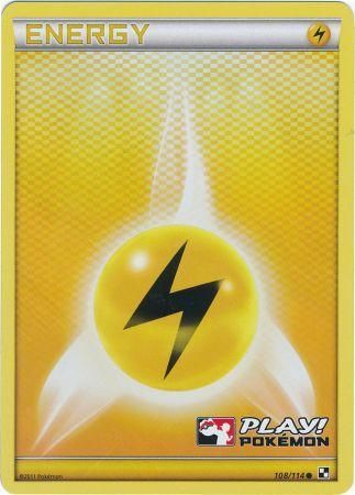 Lightning Energy (108/114) (Play Pokemon Promo) [Black & White: Base Set] | Jomio and Rueliete's Cards and Comics