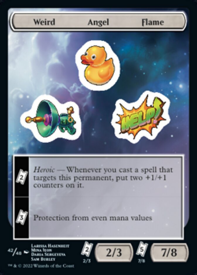 Weird Angel Flame [Unfinity Stickers] | Jomio and Rueliete's Cards and Comics