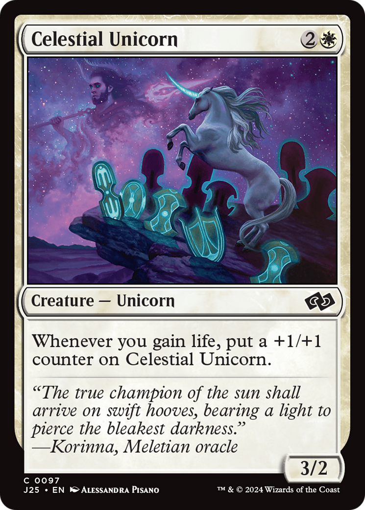Celestial Unicorn [Foundations Jumpstart] | Jomio and Rueliete's Cards and Comics
