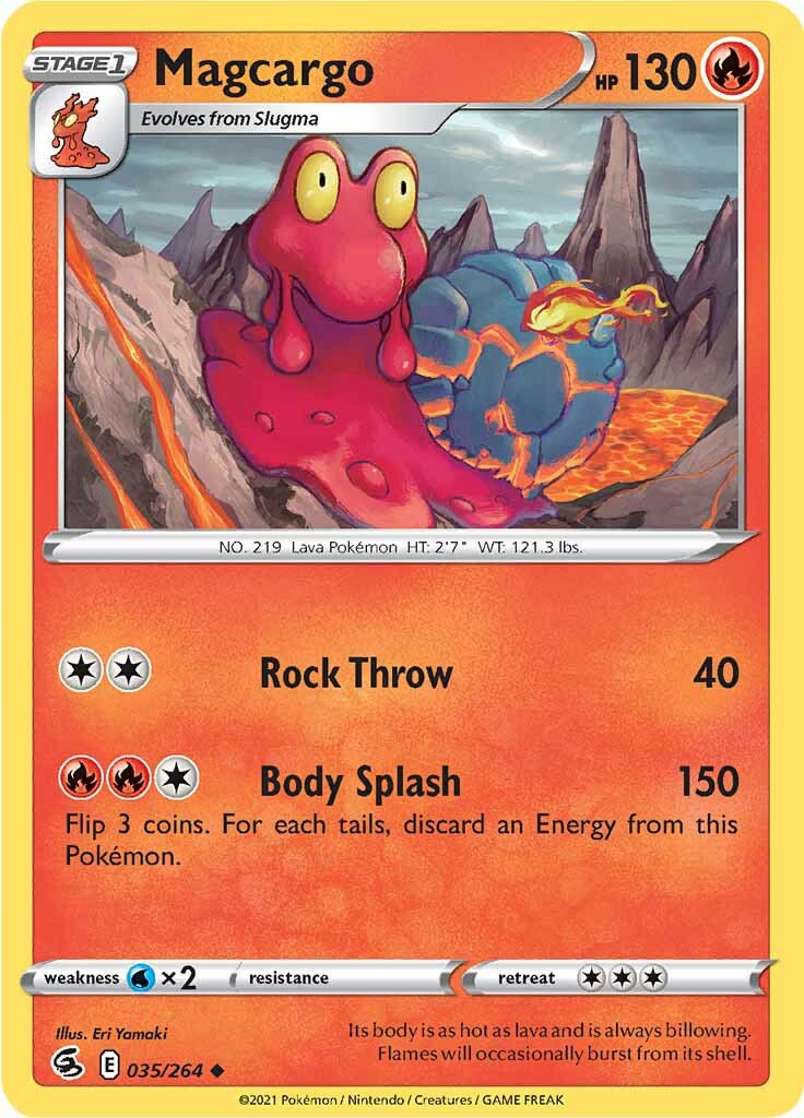 Magcargo (035/264) [Sword & Shield: Fusion Strike] | Jomio and Rueliete's Cards and Comics